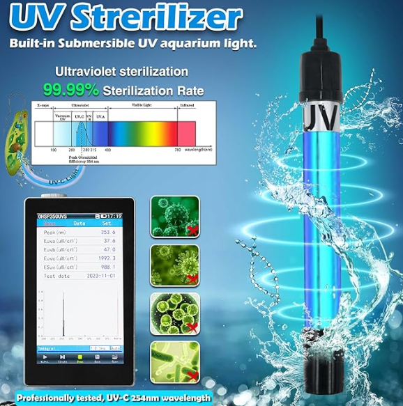 Taraium submersible aquarium UV filter instructions