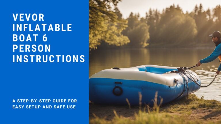 vevor inflatable boat 6 person instructions